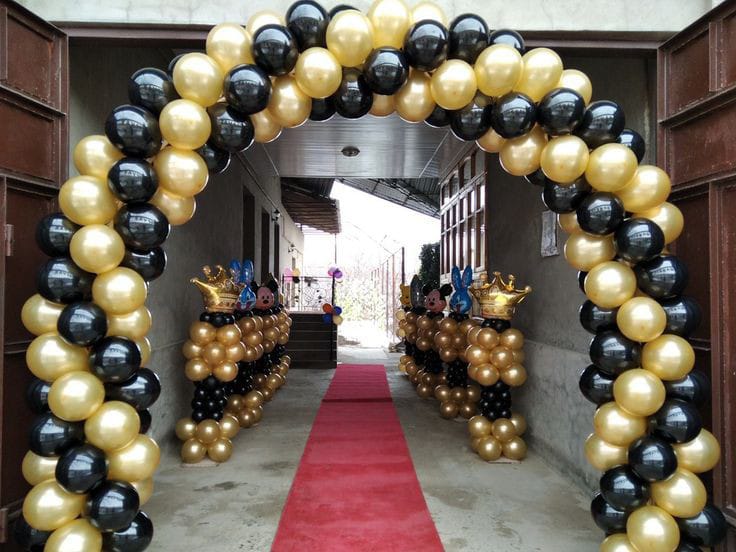 Arch balon gold black